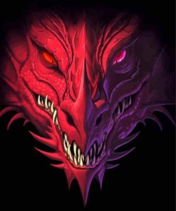 Red Dragon Paint By Numbers