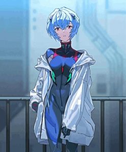 Rei Ayanami Anime Character Paint By Numbers