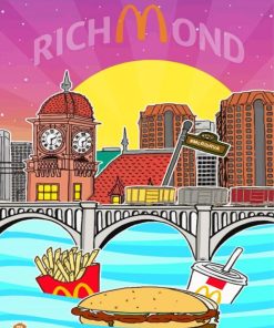 Richmond Bridge Poster Paint By Numbers