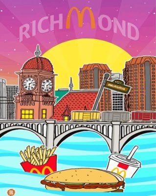 Richmond Bridge Poster Paint By Numbers