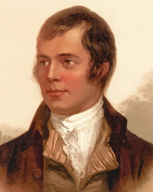 Robert Burns Scottish Poet Paint By Numbers