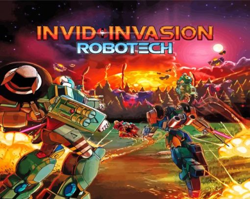 Robotech Invid Invasion Poster Paint By Numbers