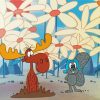 Rocky And Bullwinkle Paint By Numbers