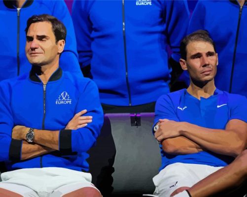 Roger And Rafa Crying Paint By Numbers