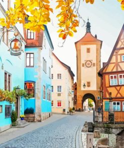 Rothenburg Germany Paint By Numbers