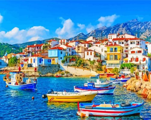 Samos Greece Paint By Numbers