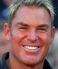 Shane Warne Cricketer Paint By Numbers