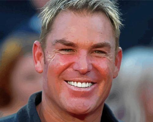 Shane Warne Cricketer Paint By Numbers