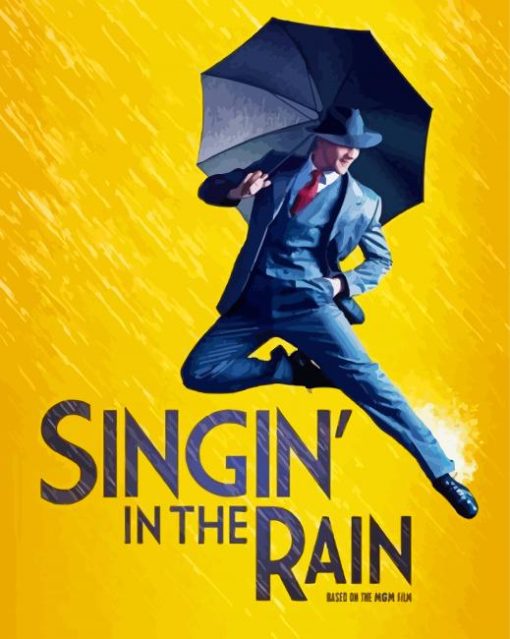 Singing In The Rain Poster Paint By Numbers