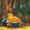 Sleepy Snorlax Paint By Numbers