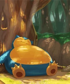 Sleepy Snorlax Paint By Numbers