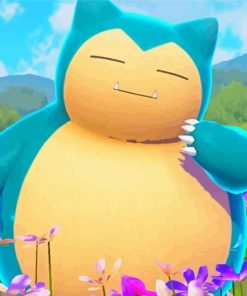 Snorlax Pokemon Paint By Numbers