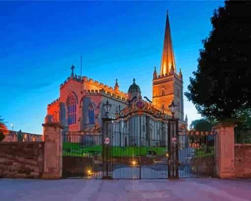 St Columb's Cathedral Derry Paint By Numbers