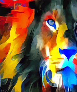 Stylish Lion Paint By Numbers