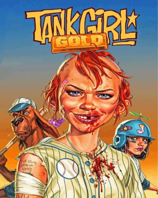 Tank Girl Poster Paint By Numbers