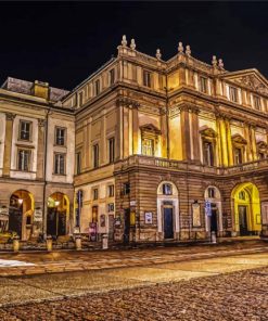 Teatro Alla Scala At Night Paint By Numbers