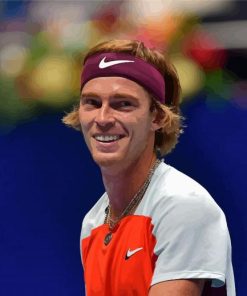 Tennis Player Andrey Rublev Paint By Numbers