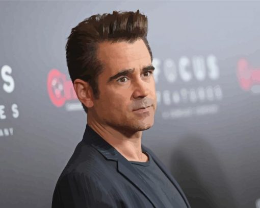 The Actor Colin Farrell Paint By Numbers