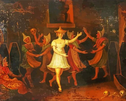 The Dancing Witches Paint By Numbers