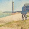 The Lighthouse At Honfleur By Georges Seurat Paint By Numbers