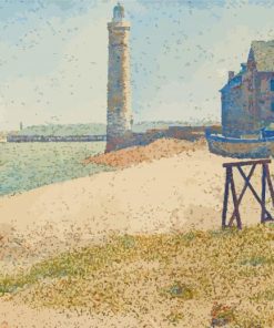 The Lighthouse At Honfleur By Georges Seurat Paint By Numbers