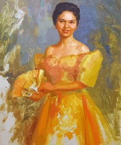 The Mestiza By Fernando Amorsolo Paint By Numbers