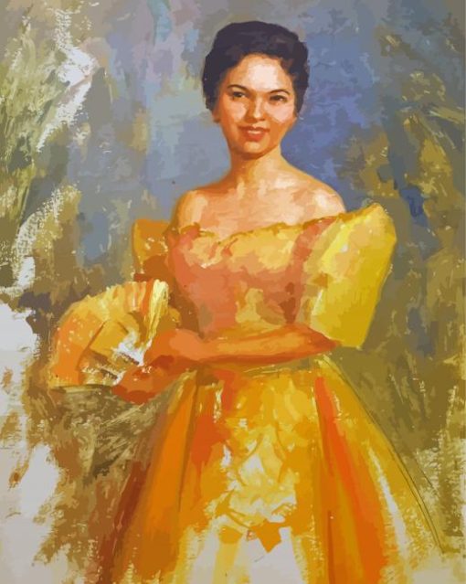 The Mestiza By Fernando Amorsolo Paint By Numbers