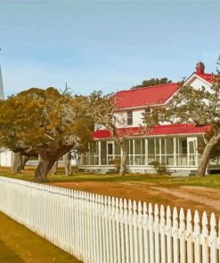 The Ocracoke Lighthouse NC Paint By Numbers