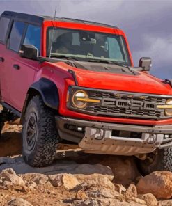 The Orange Ford Bronco Car Paint By Numbers