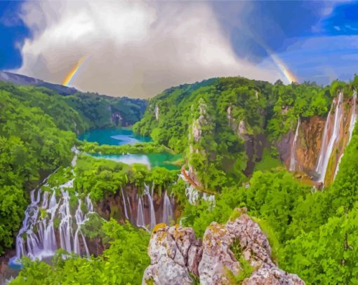 The Plitvice National Park Paint By Numbers