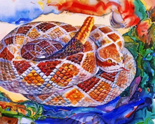 The Rattlesnake Reptile Paint By Numbers