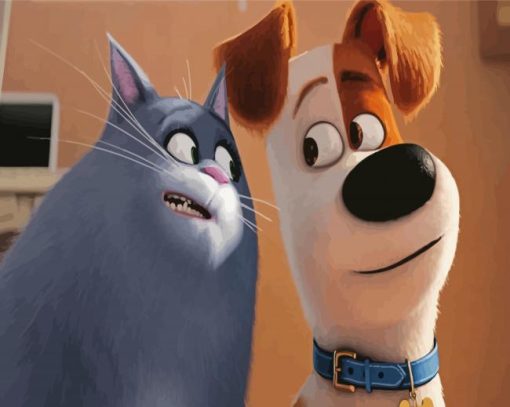 The Secret Life Of Pets Dog And Cat Characters Paint By Numbers