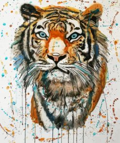 The Splash Tiger Paint By Numbers