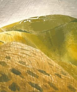 The Vale Of The White Horse By Eric Ravilious Paint By Numbers