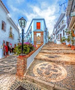 The White Village Frigiliana Spain Paint By Numbers