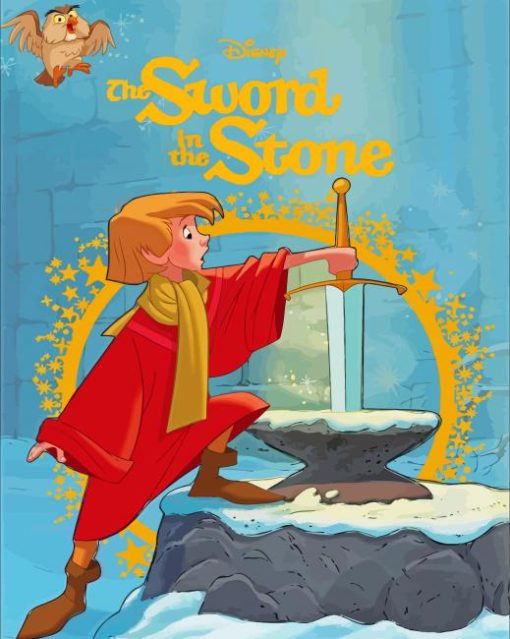 The Sword In The Stone Disney Animation Paint By Numbers