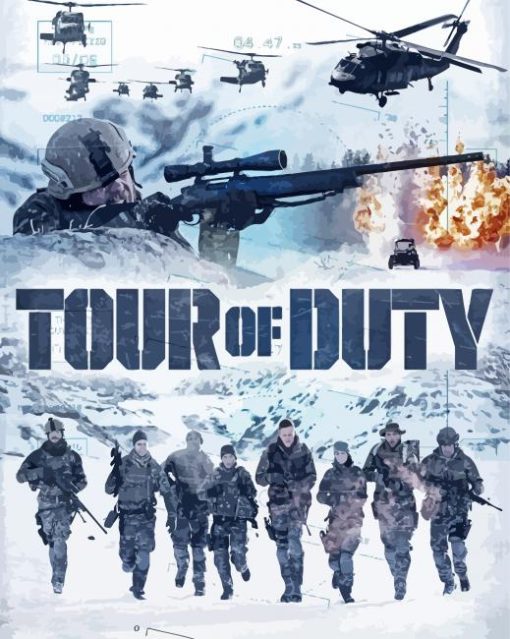 Tour Of Duty Poster Paint By Numbers