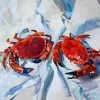 Two Crabs Art Paint By Numbers