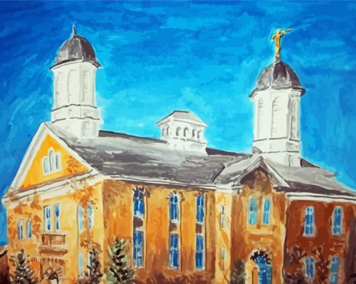 Utah Vernal Temple Art Paint By Numbers