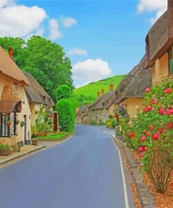 West Lulworth Village Paint By Numbers