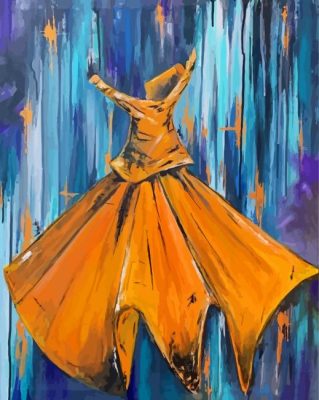 Whirling Dervish Art Paint By Numbers