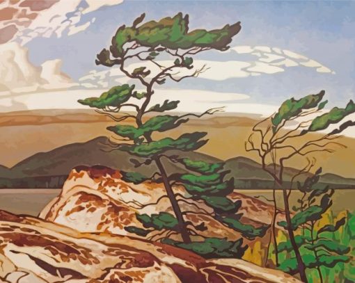 White Pine AJ Casson Paint By Numbers