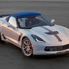 White Corvette Car Paint By Numbers