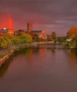 Worcester Sunset Time Paint By Numbers