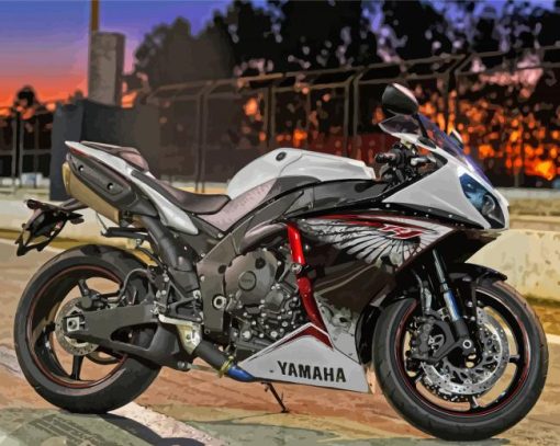 Yamaha YZF R1 Motorcycle Paint By Numbers