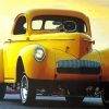 Yellow Willys Coupe Car Paint By Numbers