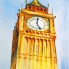 Abstract Big Ben Tower Art Paint By Numbers