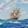 Abstract Clipper Ship Paint By Numbers