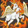 aesthetic Fire Unicorn Paint By Numbers