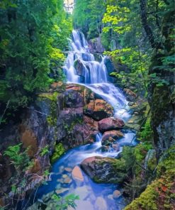 Aesthetic Katahdin Falls Paint By Numbers